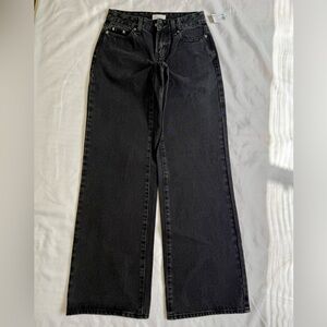 PacSun Black Wide-Leg High-Rise Jeans 22